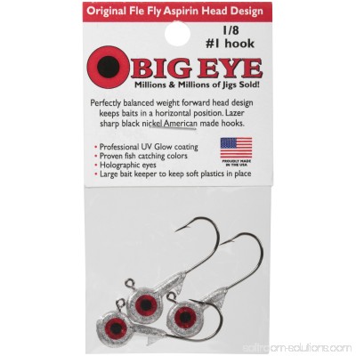 Fle Fly Big Eye Jig Head 1/8oz Natural 550273255